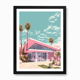 Pink Palm Springs Kitsch 6 Art Print