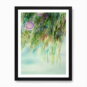 Sea Anemone Storybook Watercolour Art Print