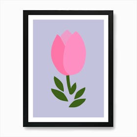 Tulip Pink And Purple Art Print