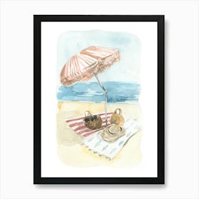 Beach Umbrella Art Print