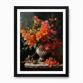 Baroque Floral Still Life Bougainvillea 2 Art Print