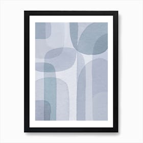 Minimalist Blue Art Art Print