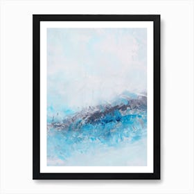 Light Blue Ocean Painting Art Print