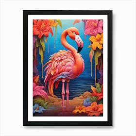 Flamingo 3 Art Print