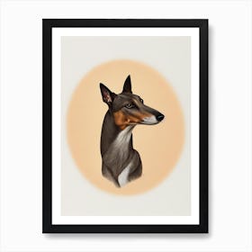 Greyhound Illustration Dog Art Print