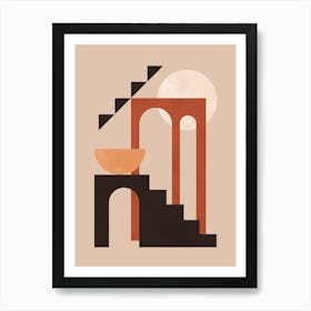 Architectural geometric shapes 12 Art Print