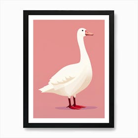 Minimalist Goose 1 Illustration Art Print