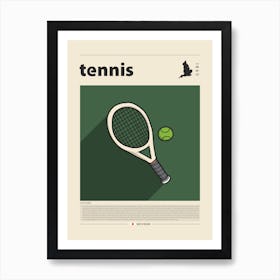 Tennis Art Print