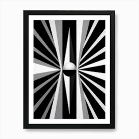 Optical Illusion Abstract Geometric 4 Art Print