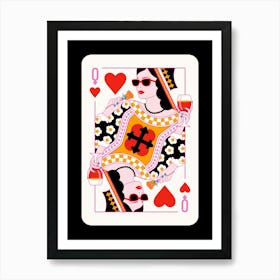 Queen Of Hearts 5 Art Print