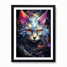 Cat In Space 6 Art Print