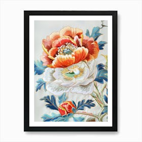 Chinese Flower Painting 25 Art Print