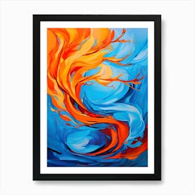 Fire And Flames Art Print