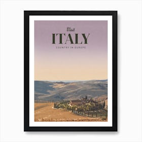 Italy Country In Europe Art Print