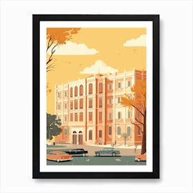 Ahmedabad India Travel Illustration 2 Art Print