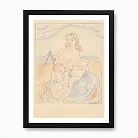 Slovak Mother, Mikuláš Galanda Art Print