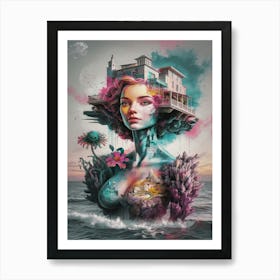 House On The Water Art Print