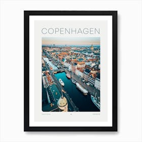Copenhagen Travel Poster - Gallery Wall Art Print Art Print