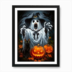 Halloween Ghost 2 Art Print