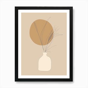 San Francisco Botanical Garden Boho Line Art Art Print