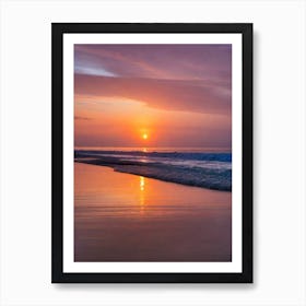 Sunset On The Beach Art Print