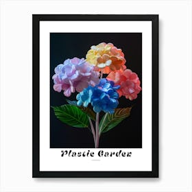 Bright Inflatable Flowers Poster Hydrangea 1 Art Print