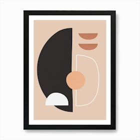 Geometry with expressive circles 6 Art Print