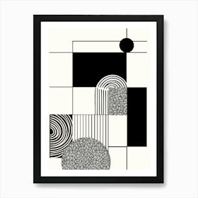 Modern Wall Art Decor, Black and White Contemporary Art Print, Unique Home Decor, Sleek Wall Design for Living Room 5 Art Print