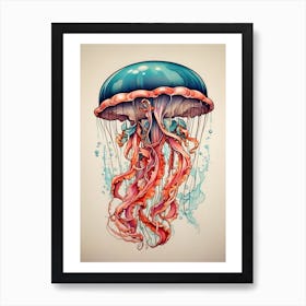 Jellyfish art Art Print