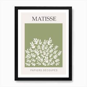 Green Matisse Papers Decoupes Art Print