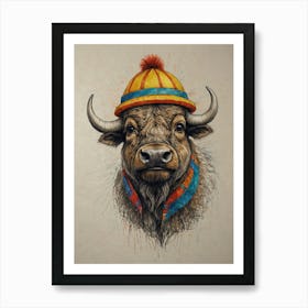 Tibetan Bull Art Print