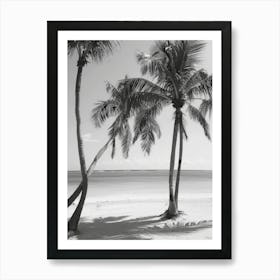 Palm Trees On The Beach 7 Art Print