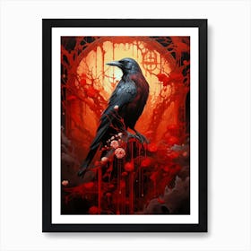 Crow Fantasy Art Print