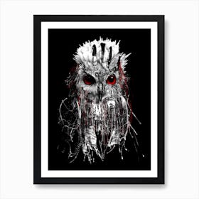 Owl Bw Art Print