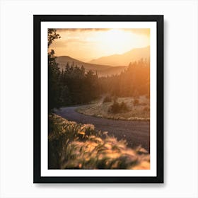 New Mexico Mountain Sunset - Nature Photography Art Print