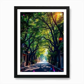 Street In Tokyo Art Print