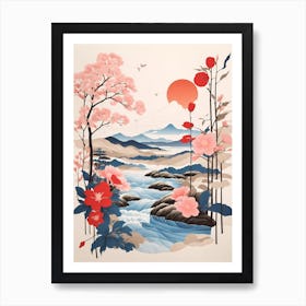 Asian Landscape Painting Art Print