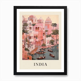 Vintage Travel Poster India 2 Art Print