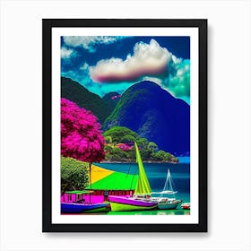 Ilhabela Brazil Pop Art Photography Tropical Destination Art Print