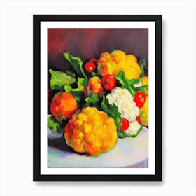 Cauliflower 2 Cezanne Style vegetable Art Print