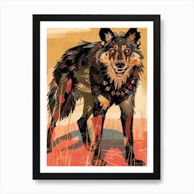 Wolf Illustration 1 Art Print