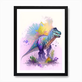 Einiosaurus 1 Watercolour Dinosaur Art Print