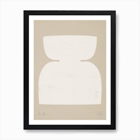 Abstract Object On Beige Art Print