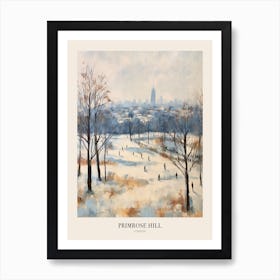 Winter City Park Poster Primrose Hill Park London 4 Art Print