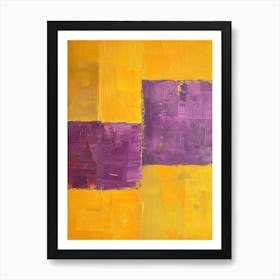 Purple Squares 5 Poster