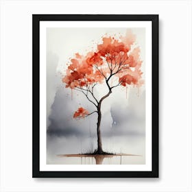 Tree In The Water 2 Art Print