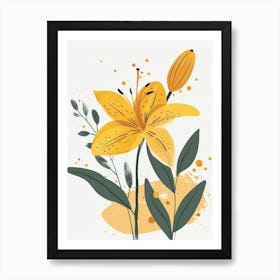 Yellow Lily 9 Art Print