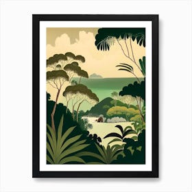 Culebra Island Puerto Rico Rousseau Inspired Tropical Destination Art Print