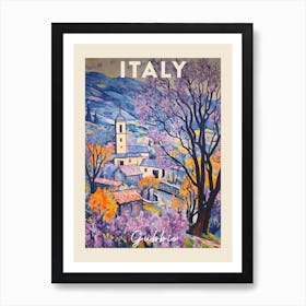 Gubbio Italy 1 Fauvist Painting  Travel Poster Art Print