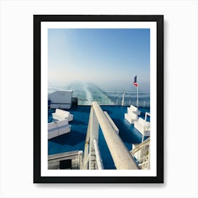 View From The Deck Of A Ferry - Ouistreham to Portsmouth Art Print